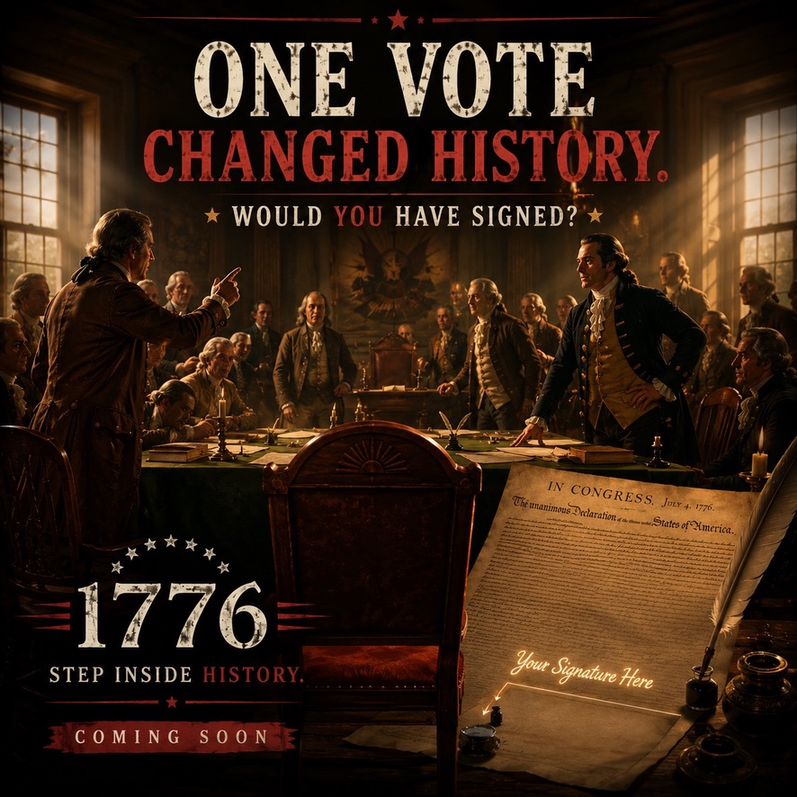 Promotional image reading One Vote Changed History